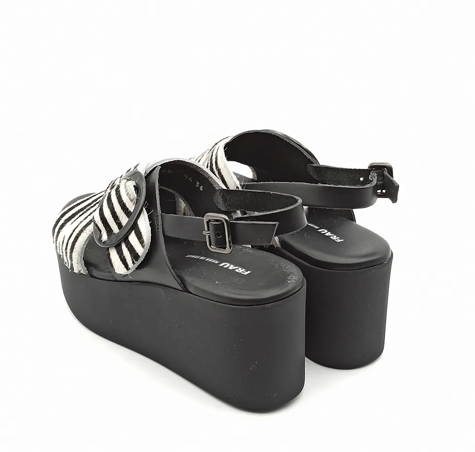Sandalo donna animalier Frau 8844  HORSY ZEBRA