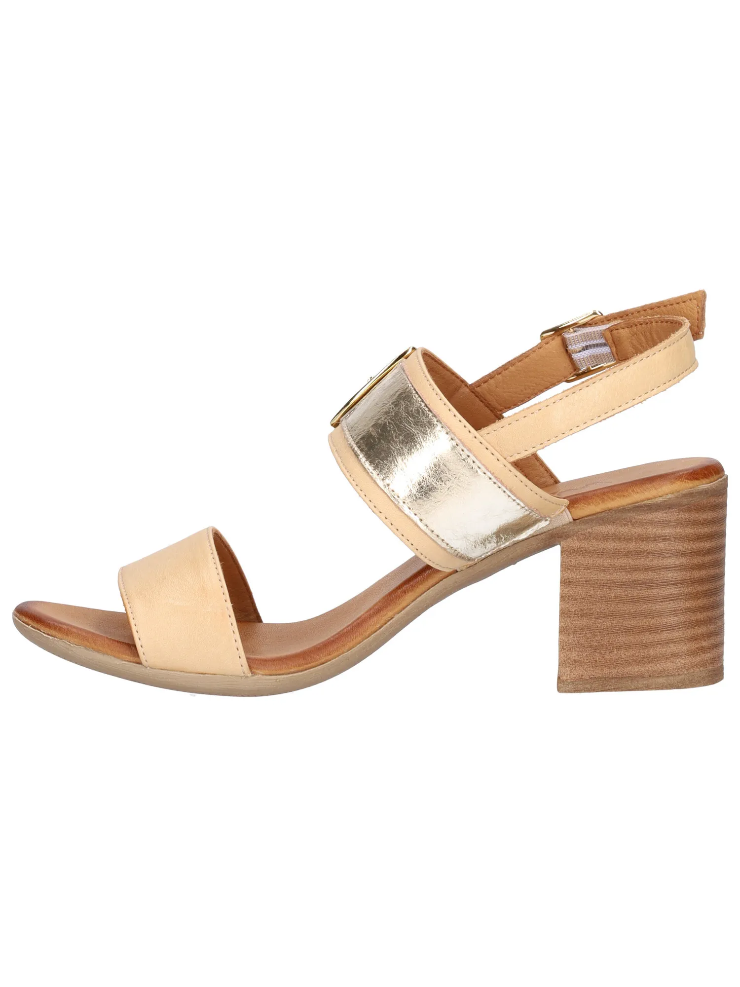 Sandalo tacco largo Melluso Walk da donna beige