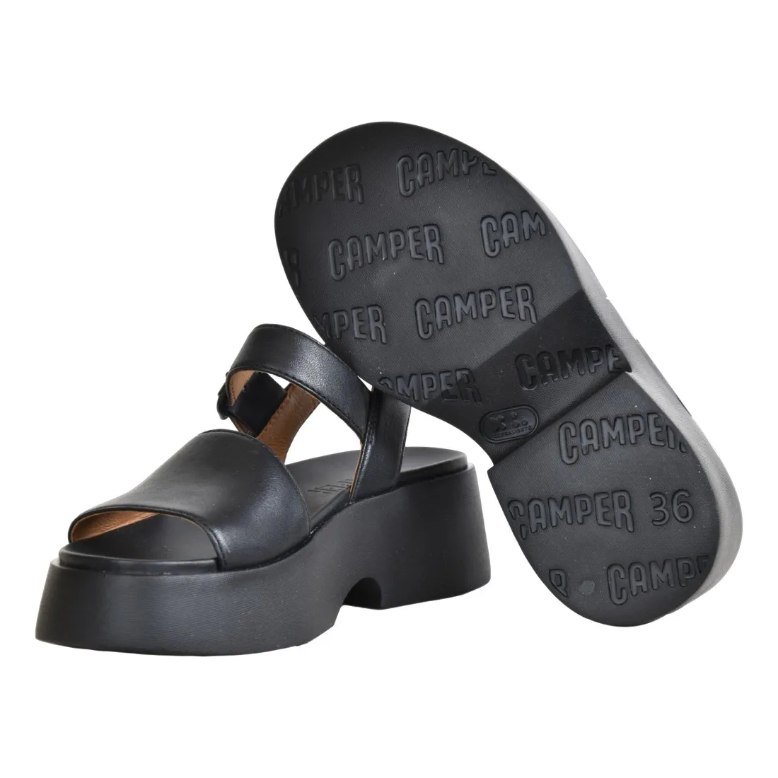 SANDALO TASHA CAMPER K201659-001 BLACK