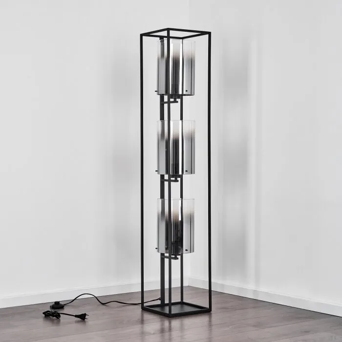 Sarniguet Lampada da terra Nero, 3-Luci