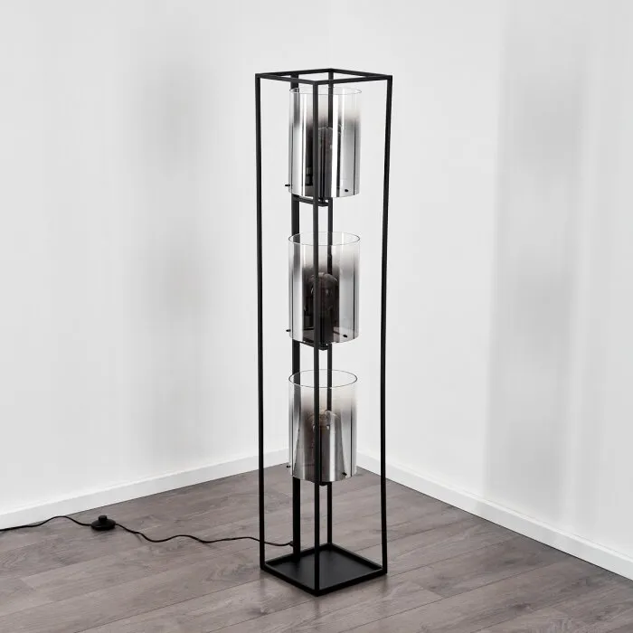 Sarniguet Lampada da terra Nero, 3-Luci