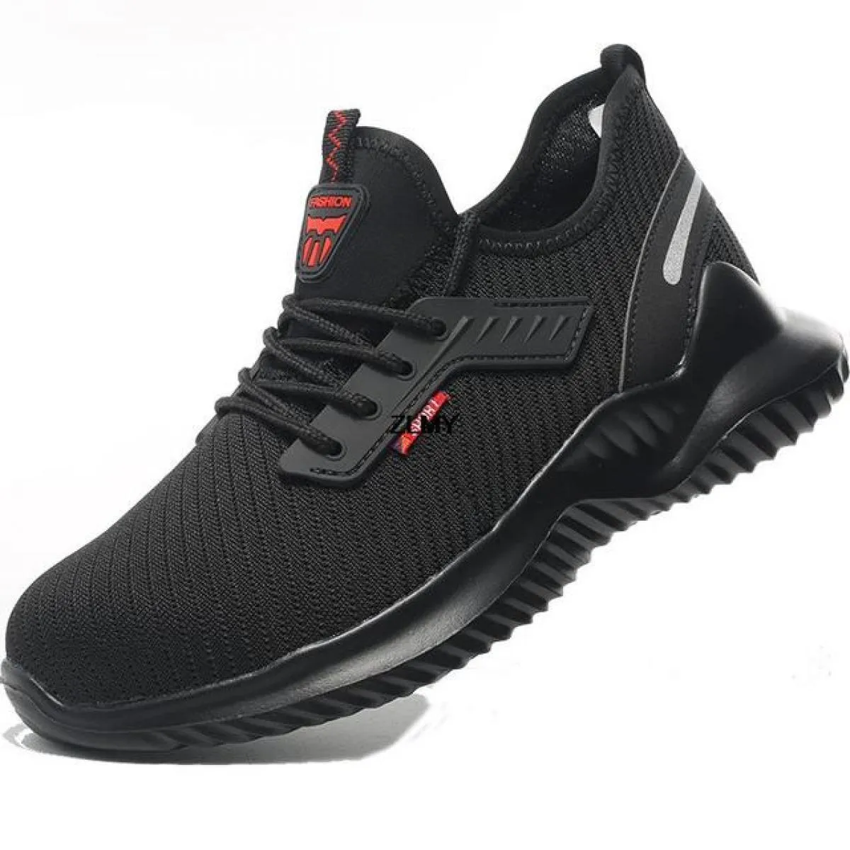 Scarpe antinfortunistiche da uomo leggere Sneaker con punta in acciaio Scarpe da lavoro sportive Stivali antinfortunistici trasp