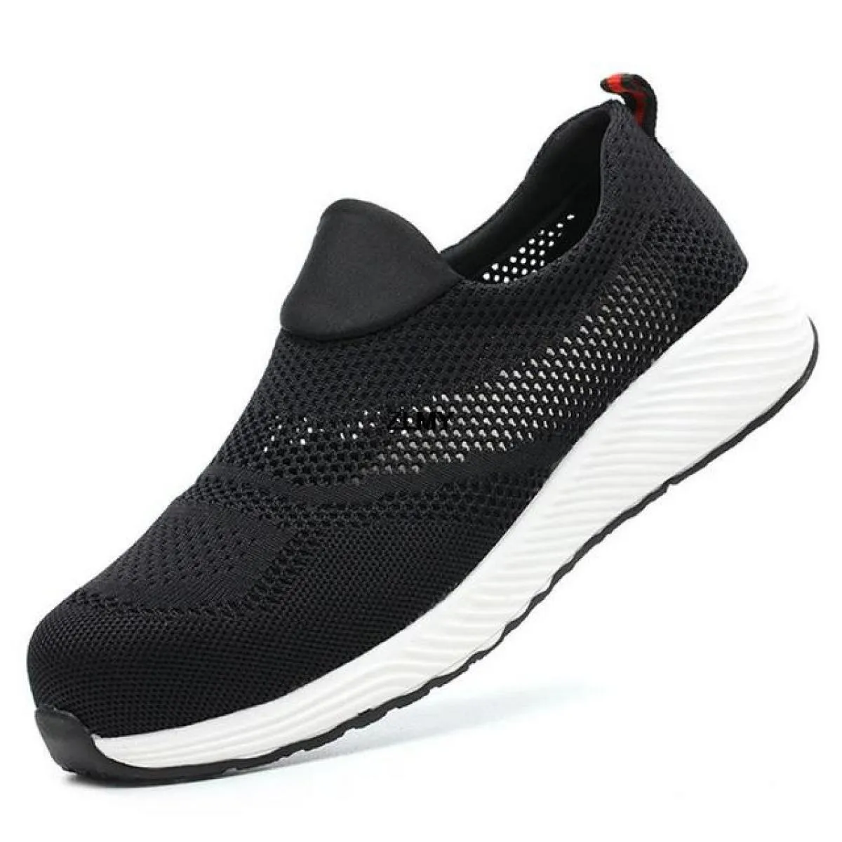 Scarpe antinfortunistiche da uomo leggere Sneaker con punta in acciaio Scarpe da lavoro sportive Stivali antinfortunistici trasp