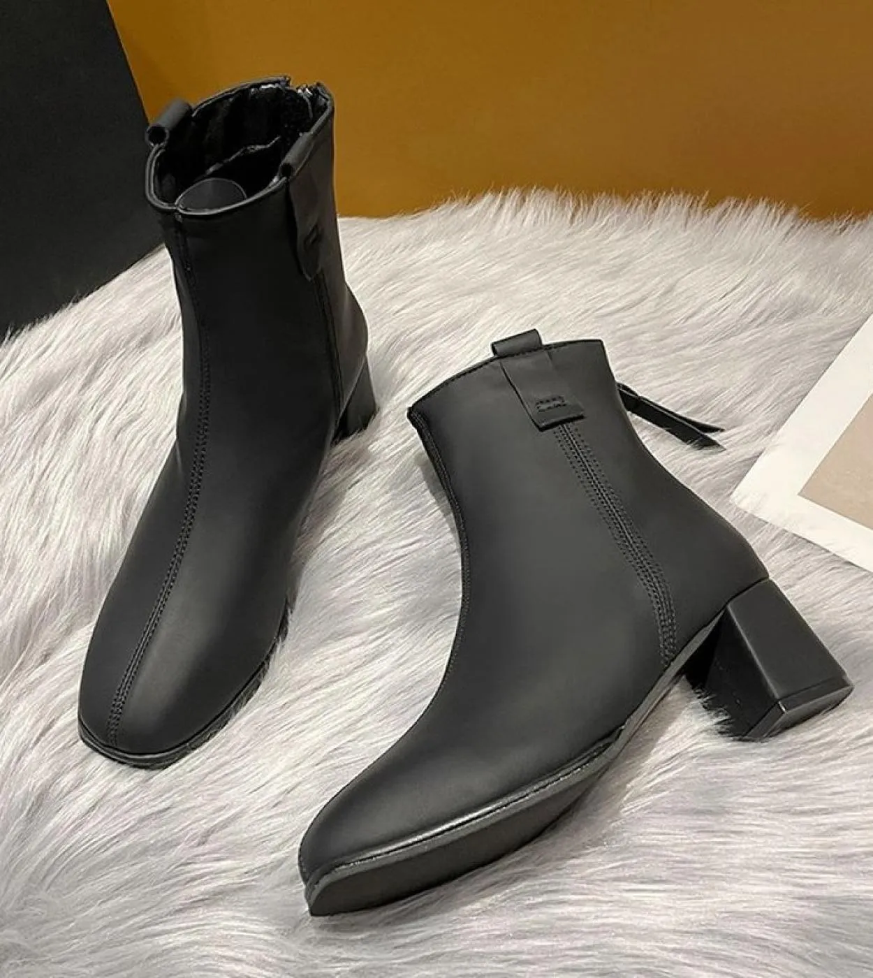 Scarpe autunnali per stivali da donna Ladies 2022 New High Heels Luxury Woman Boot Donna Winter Wedge Liquidazione Offerte Black