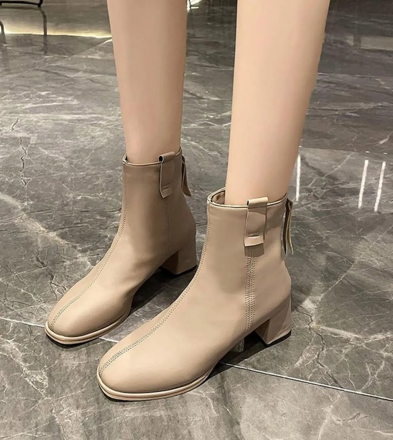 Scarpe autunnali per stivali da donna Ladies 2022 New High Heels Luxury Woman Boot Donna Winter Wedge Liquidazione Offerte Black