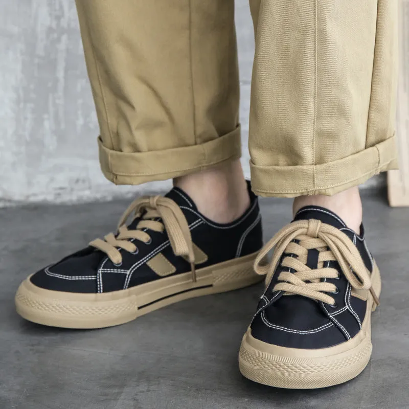 Scarpe casual piatte morbide in tela moda uomo  NEW   