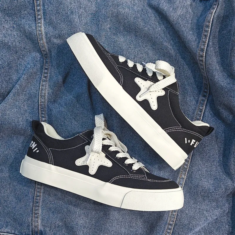 Scarpe da skate casual piatte in tela traspirante moda uomo  NEW   