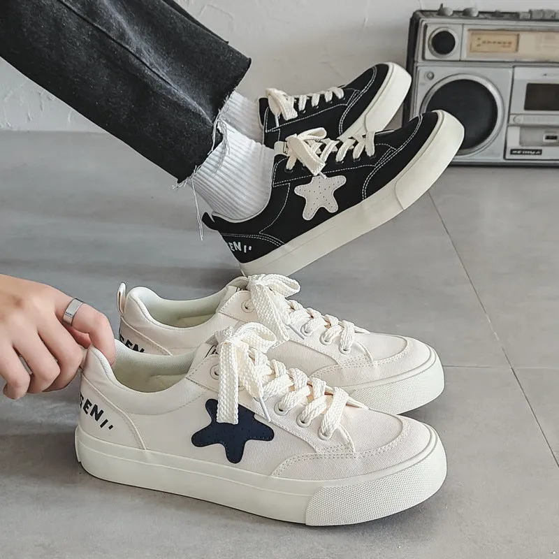 Scarpe da skate casual piatte in tela traspirante moda uomo  NEW   