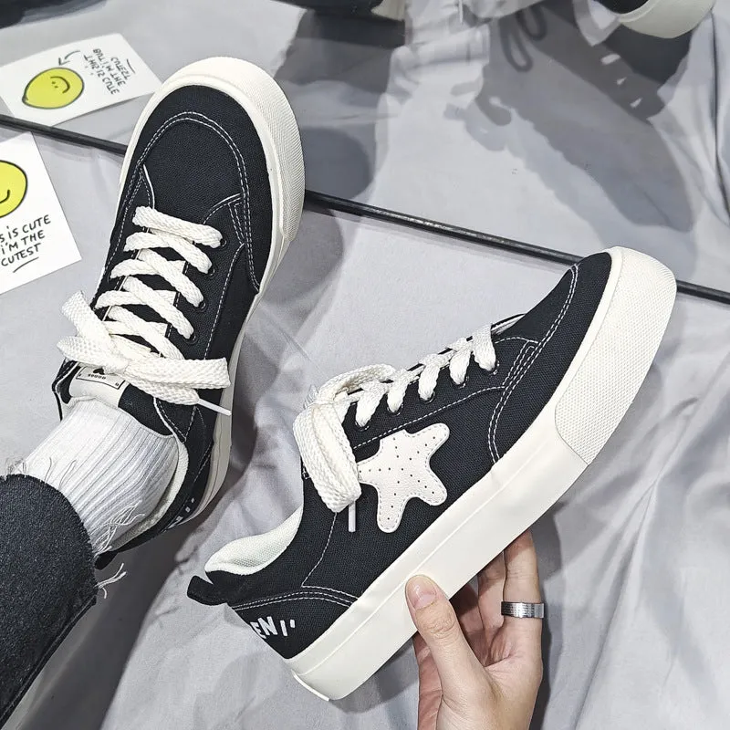 Scarpe da skate casual piatte in tela traspirante moda uomo  NEW   