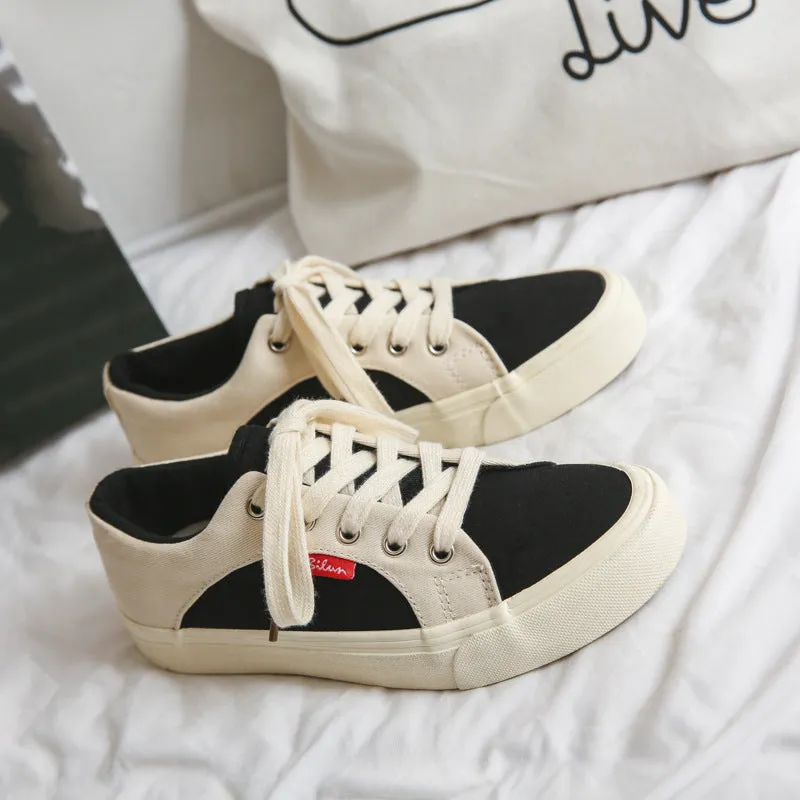 Scarpe da skate piatte casual in tela alla moda da donna  NEW   