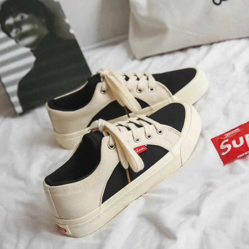 Scarpe da skate piatte casual in tela alla moda da donna  NEW   