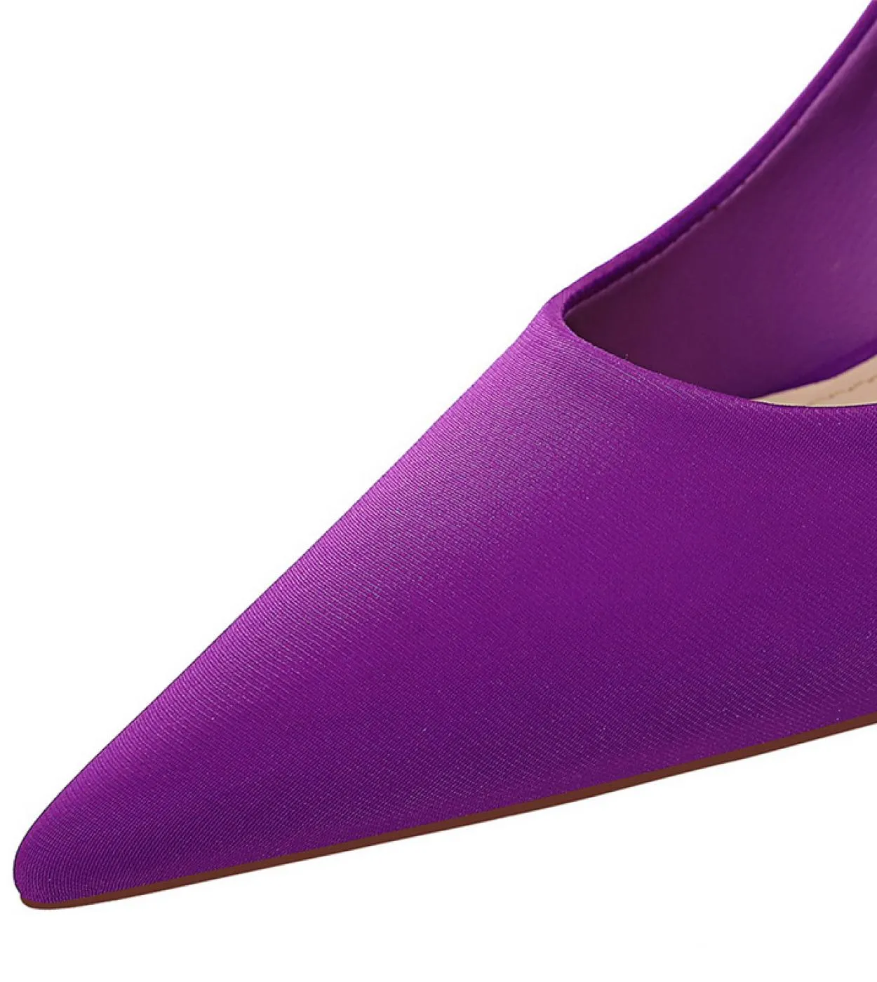 Scarpe Tacco Basso Viola Scarpa Sposa Donna Tacco Matrimonio Viola 2023 Donna Elegante