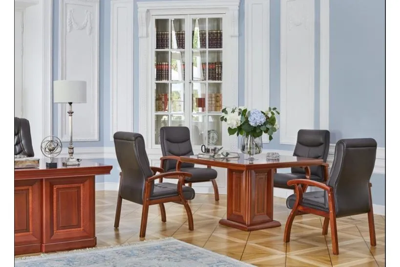 Sedia da conferenza Comforte in pelle Marrone