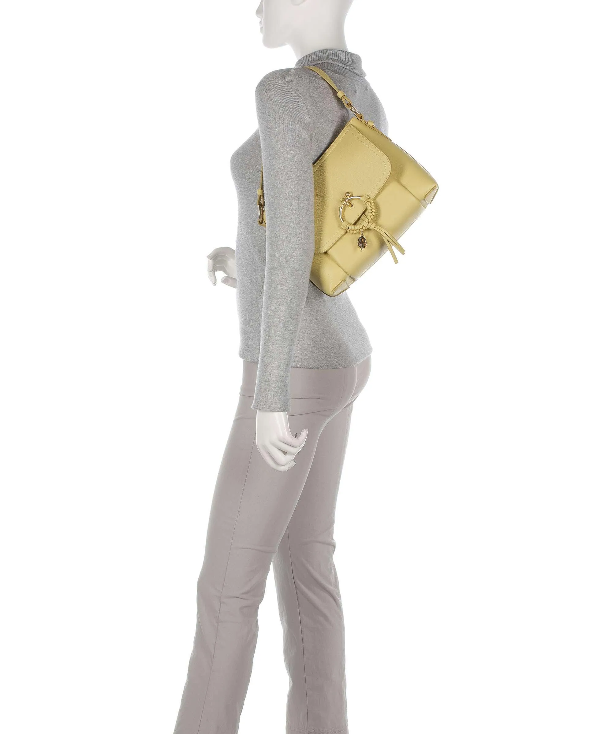  See by Chloé Joan Borsa a spalla pelle di vacchetta grana giallo  