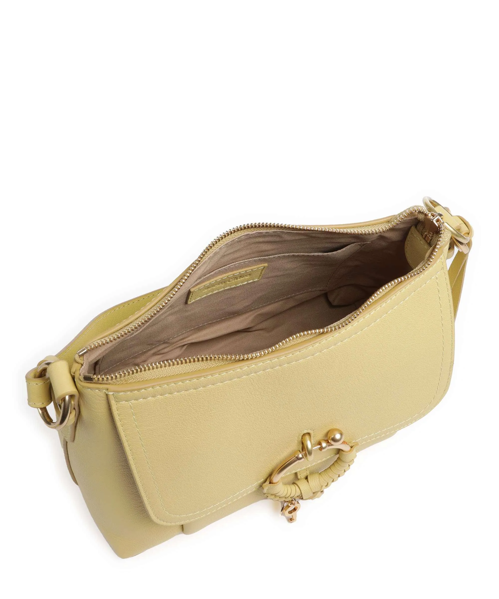  See by Chloé Joan Borsa a spalla pelle di vacchetta grana giallo  