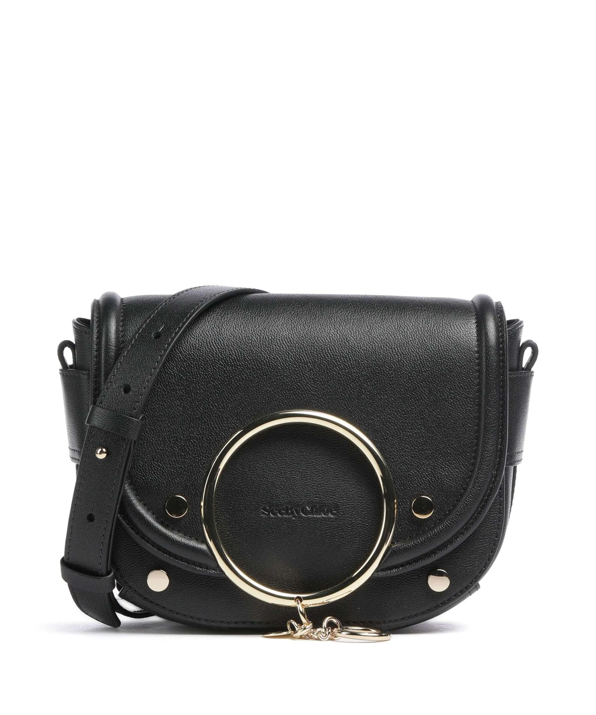  See by Chloé Mara Borsa a tracolla pelle di vacchetta finemente grana nero  