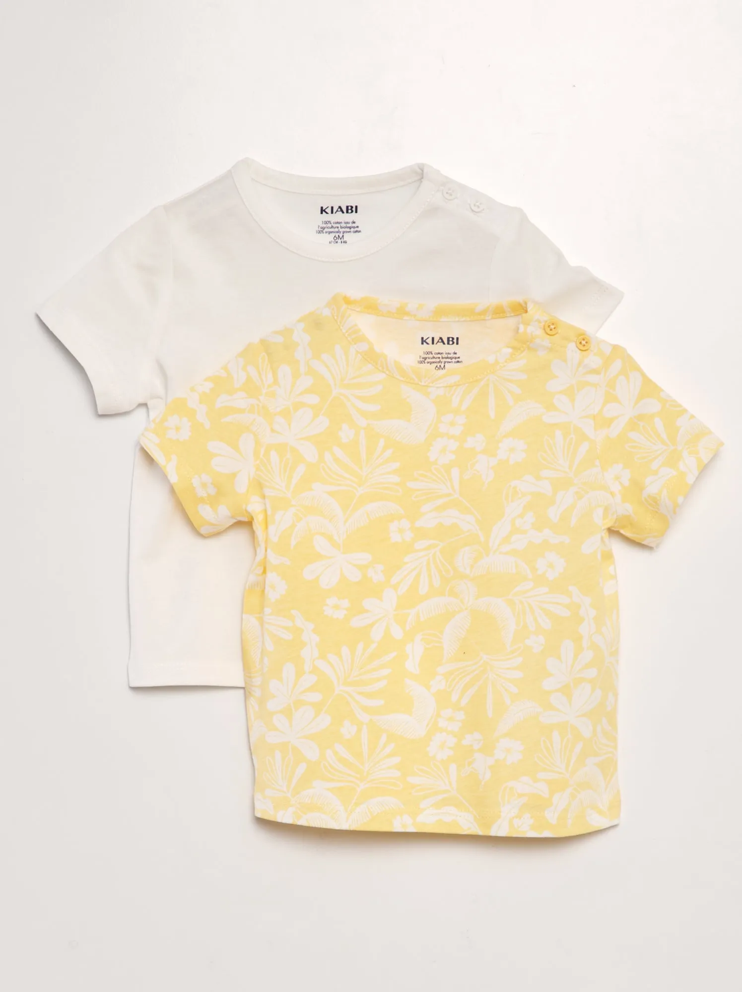 Set di 2 t-shirt - GIALLO