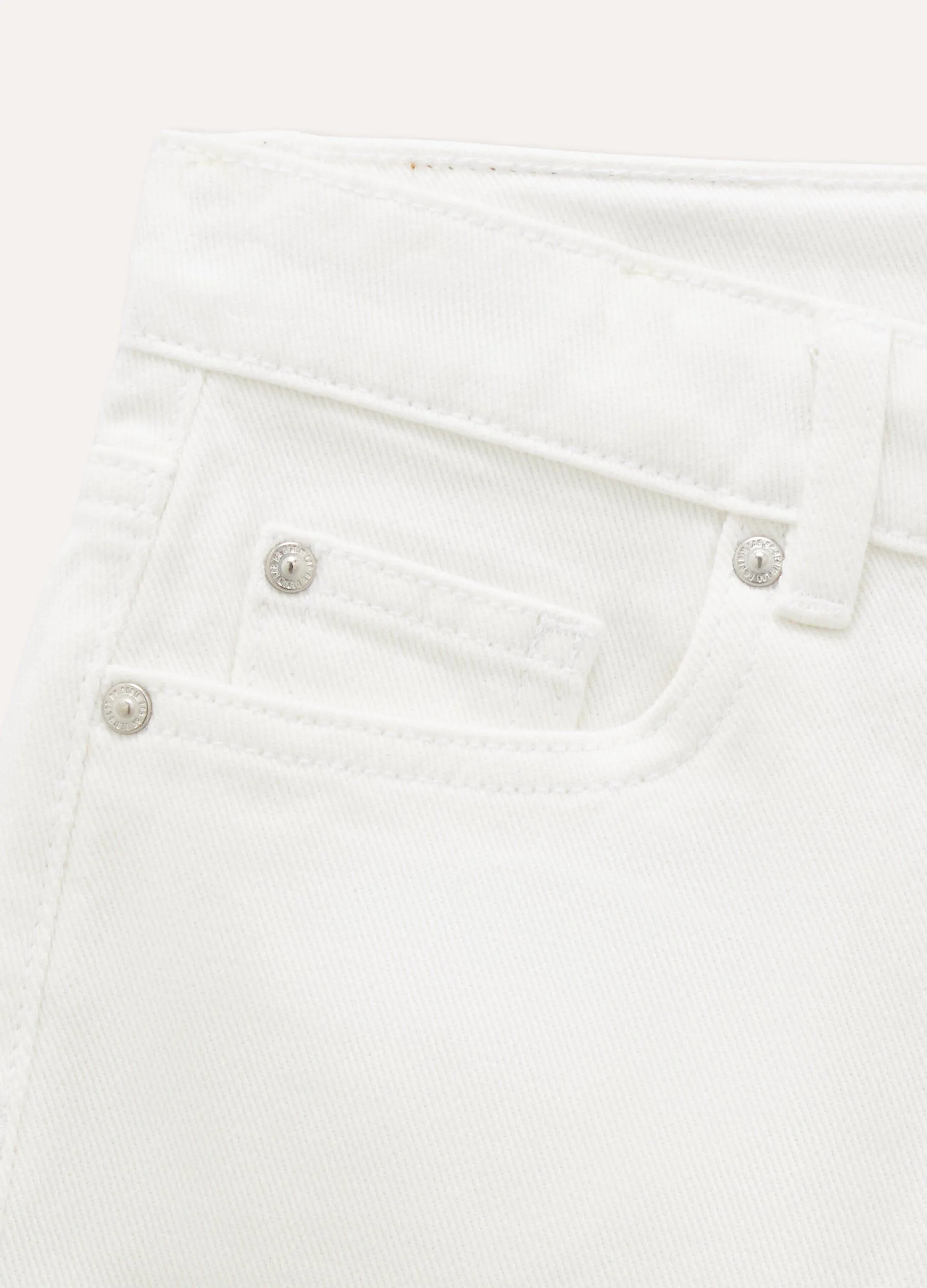 Shorts in denim di puro cotone ragazza