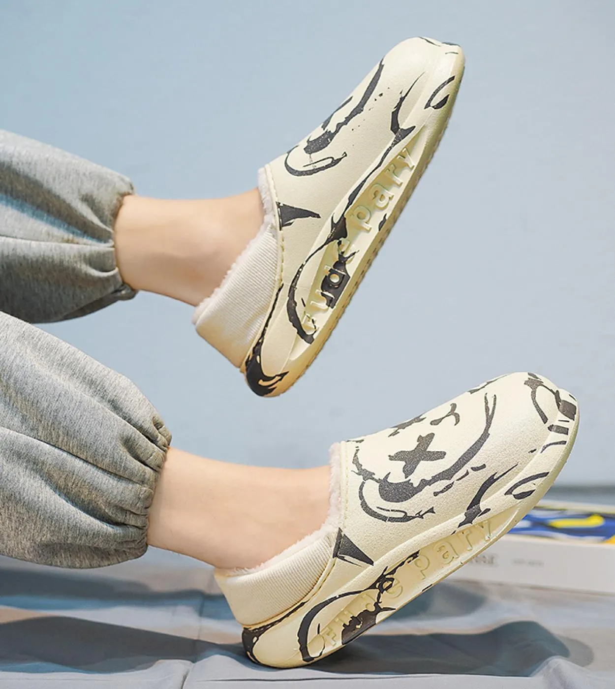 Slippers Winter Men  Plush Shoes Boots  New Warm Winter  Plush Sneakers  Plush Slippers  Mens Slippers