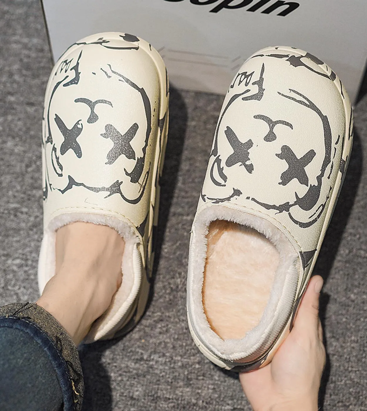 Slippers Winter Men  Plush Shoes Boots  New Warm Winter  Plush Sneakers  Plush Slippers  Mens Slippers