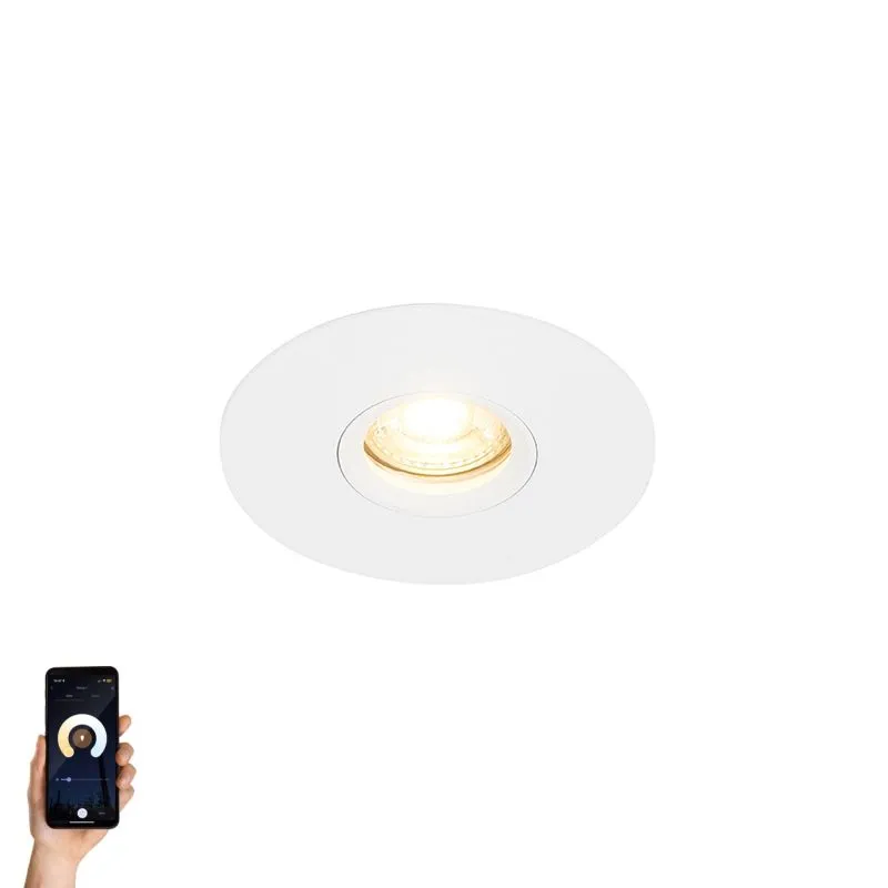 Smart inbouwspot wit incl. Wifi GU10 50mm - Buco