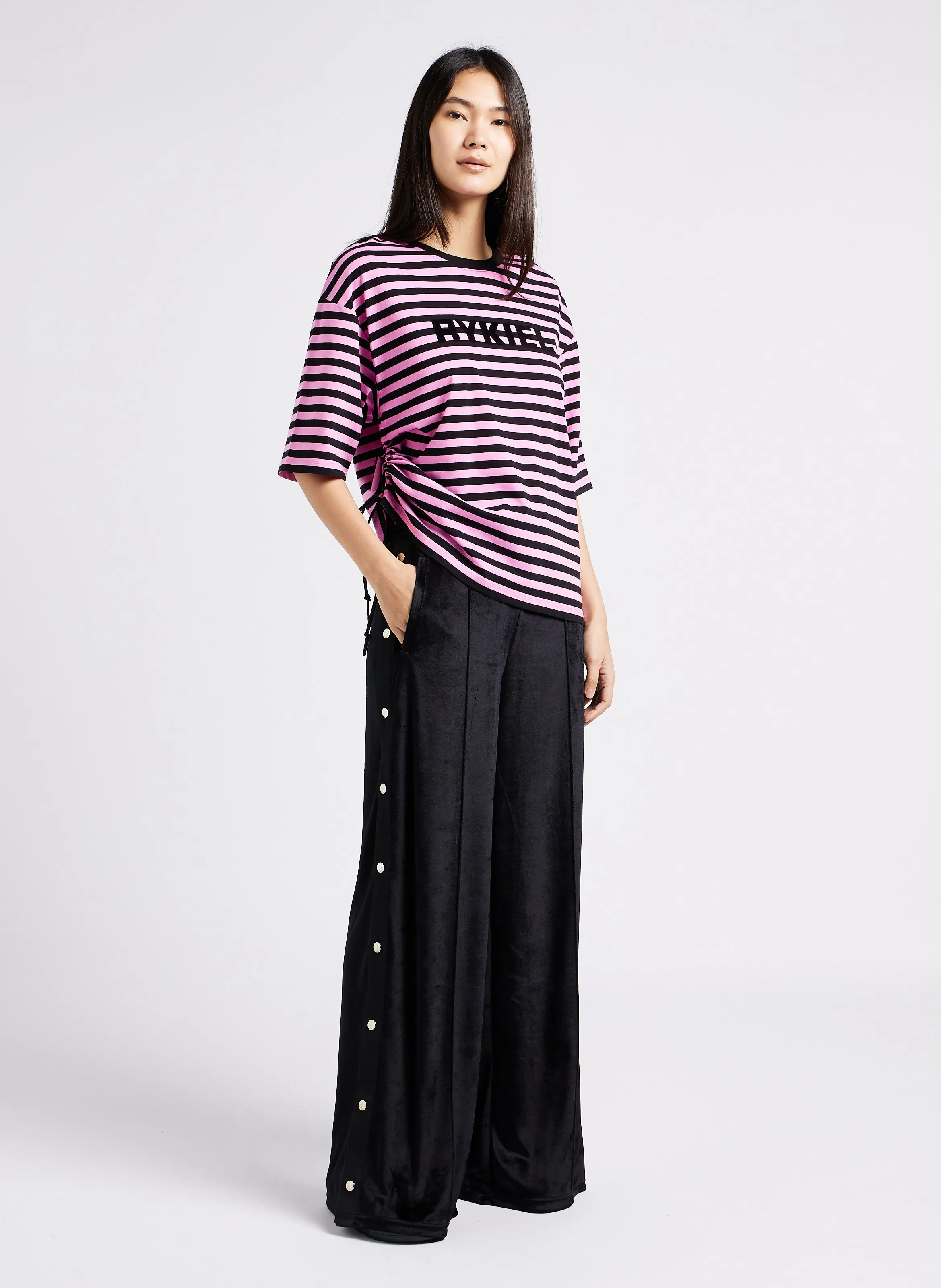  SONIA RYKIEL   Pantaloni larghi a vita alta | Nero