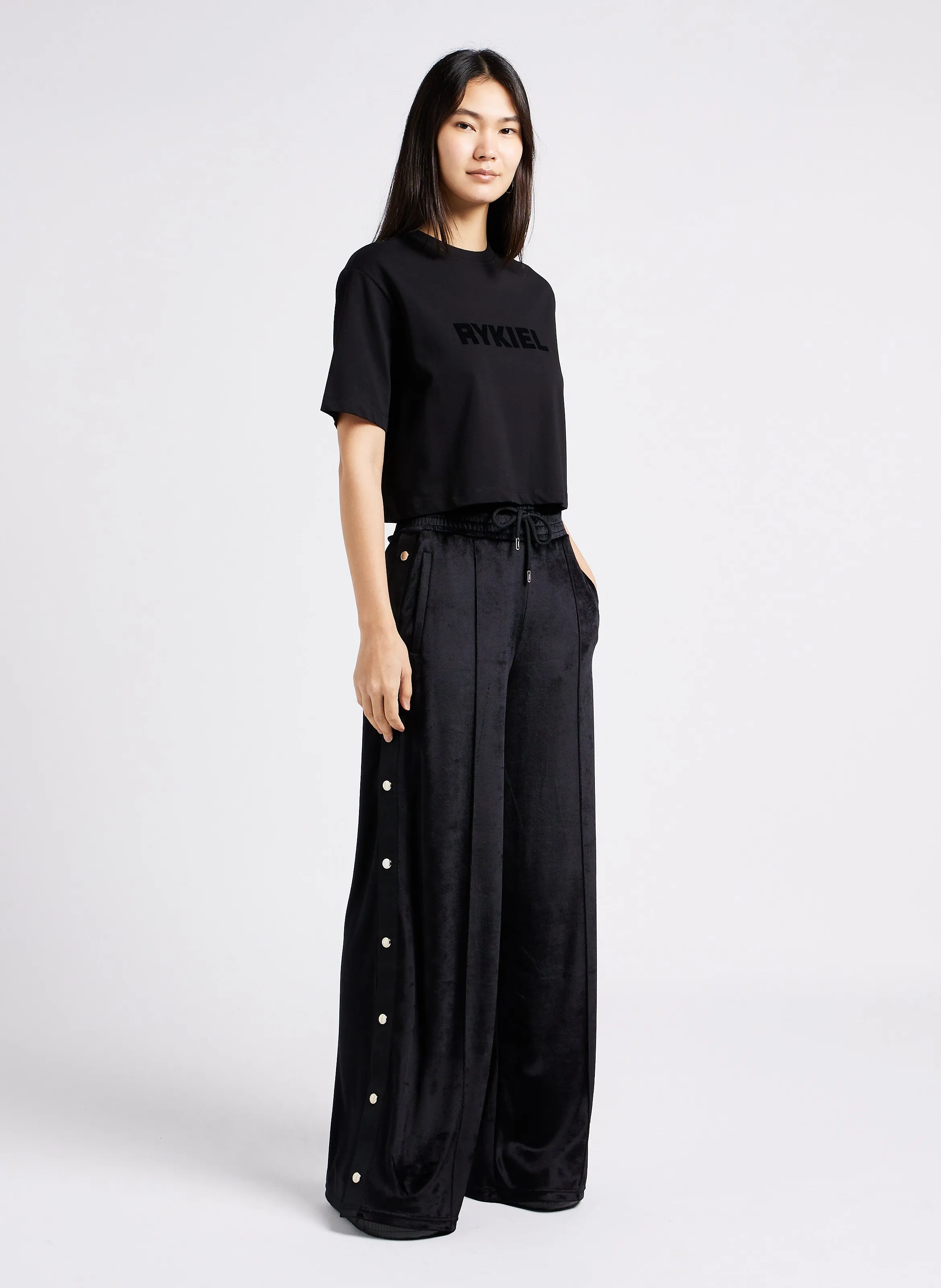  SONIA RYKIEL   Pantaloni larghi a vita alta | Nero