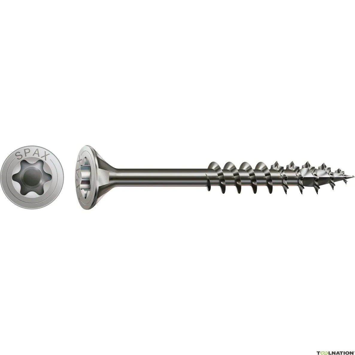 SPAX 0197000450503 Vite universale 4,5 x 50 mm, testa svasata, T-STAR PLUS T20, filettatura parziale, acciaio inox A2 - 200ST