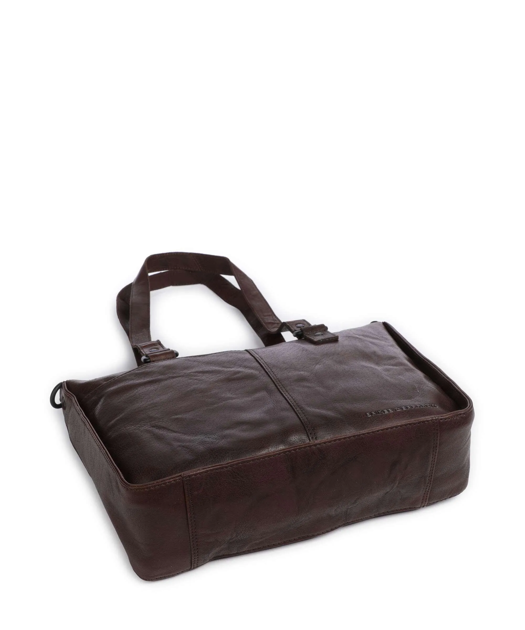  Spikes & Sparrow Bronco Danah Borsa shopper 12″ pelle granulata marrone scuro  