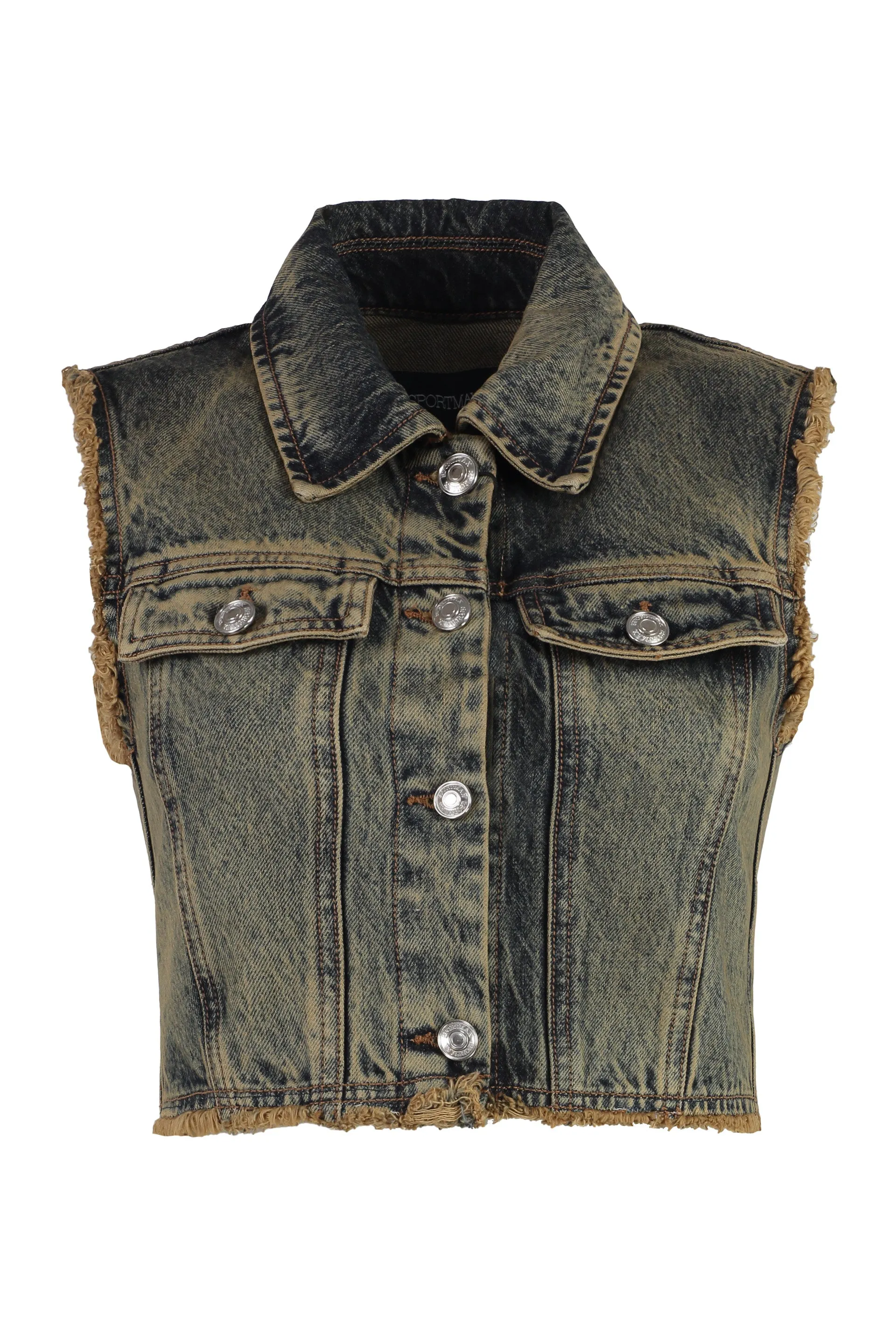 Sportmax Gilet Scire in denim