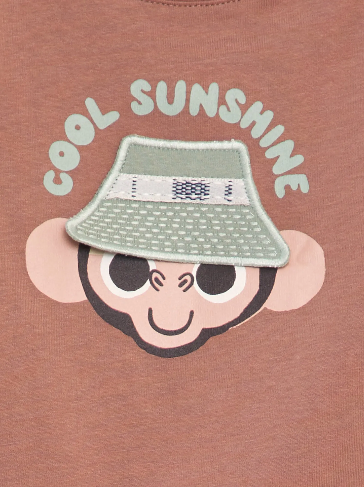 T-shirt con animazione in rilievo - MARRONE