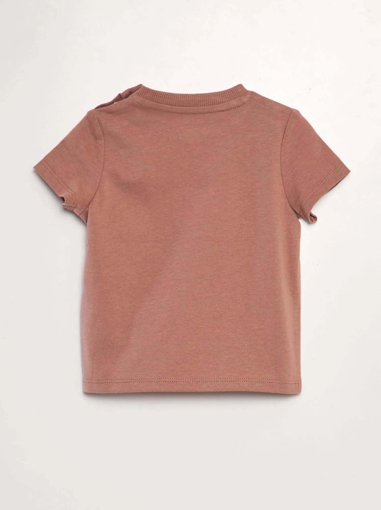 T-shirt con animazione in rilievo - MARRONE