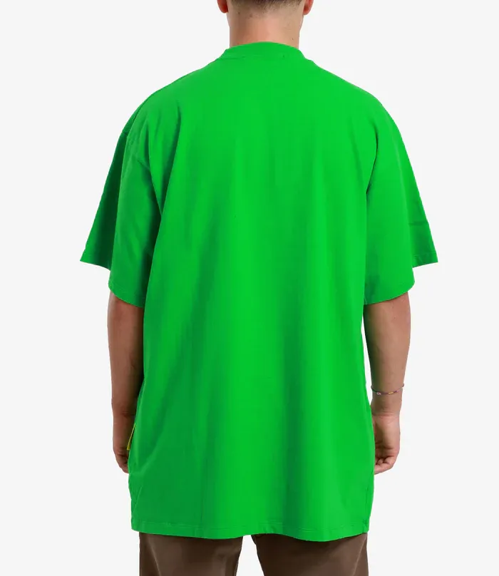 T-SHIRT VERDE IN COTONE OVERSIZE