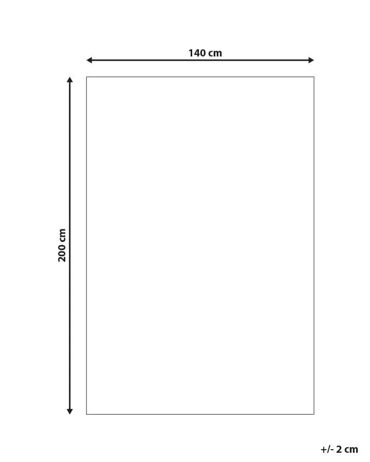 Tappeto in pelle multicolore 140 x 200 cm TUZLUCA