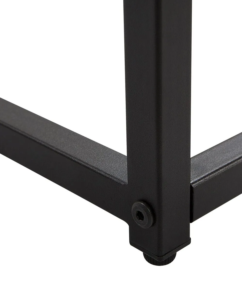 Tavolino consolle DELANO Vetro temperato Nero/ Bianco