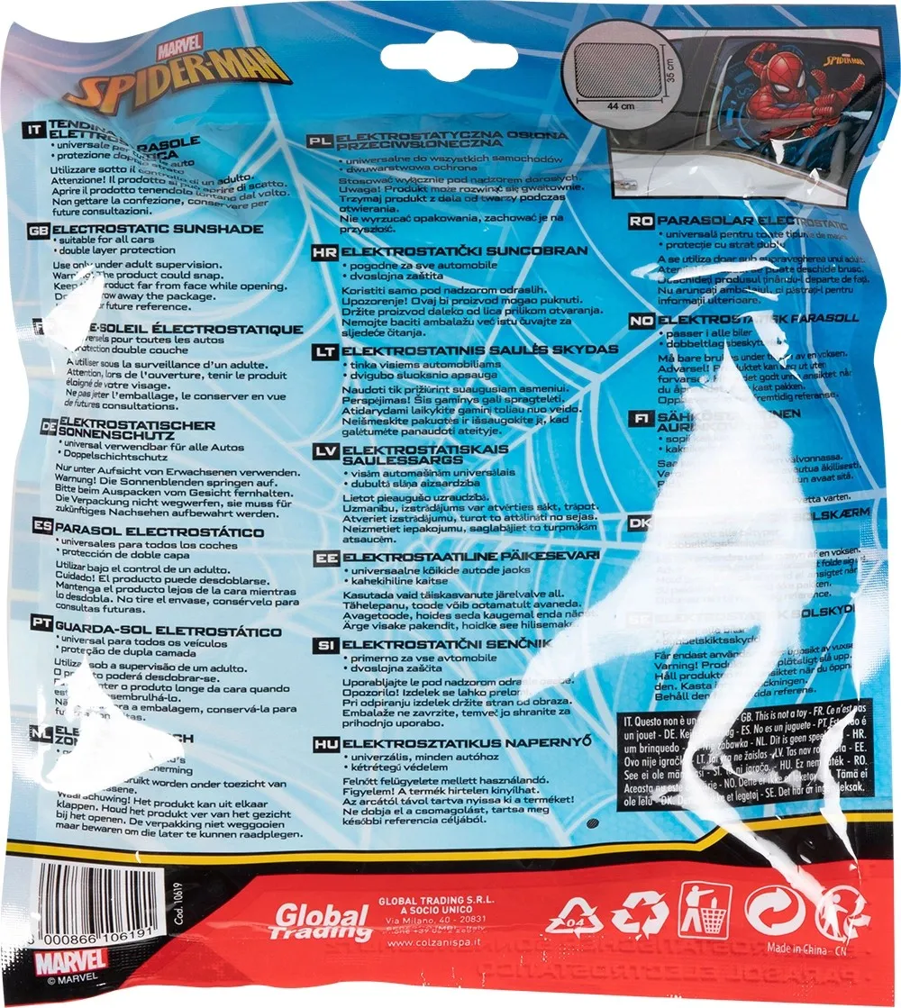 Tendina parasole auto laterale Spiderman