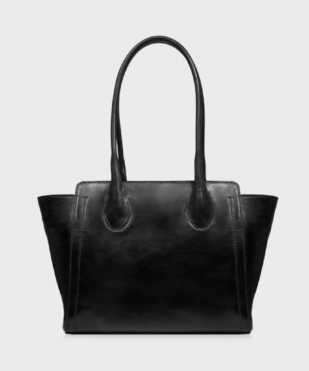 The Bridge Fiona borsa shopper, pelle cuoio nero