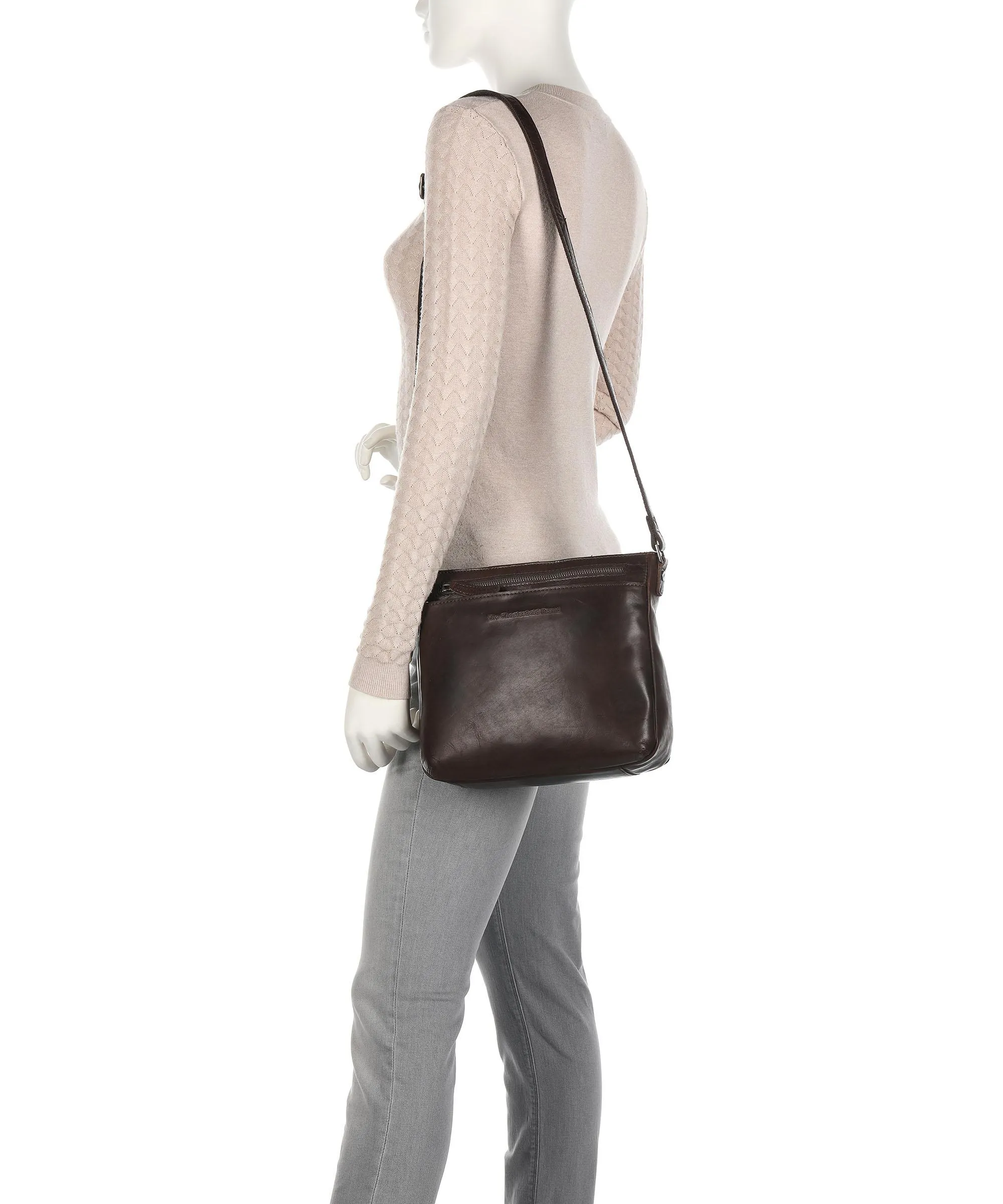  The Chesterfield Brand Mumbai Borsa a tracolla pelle bovina marrone  