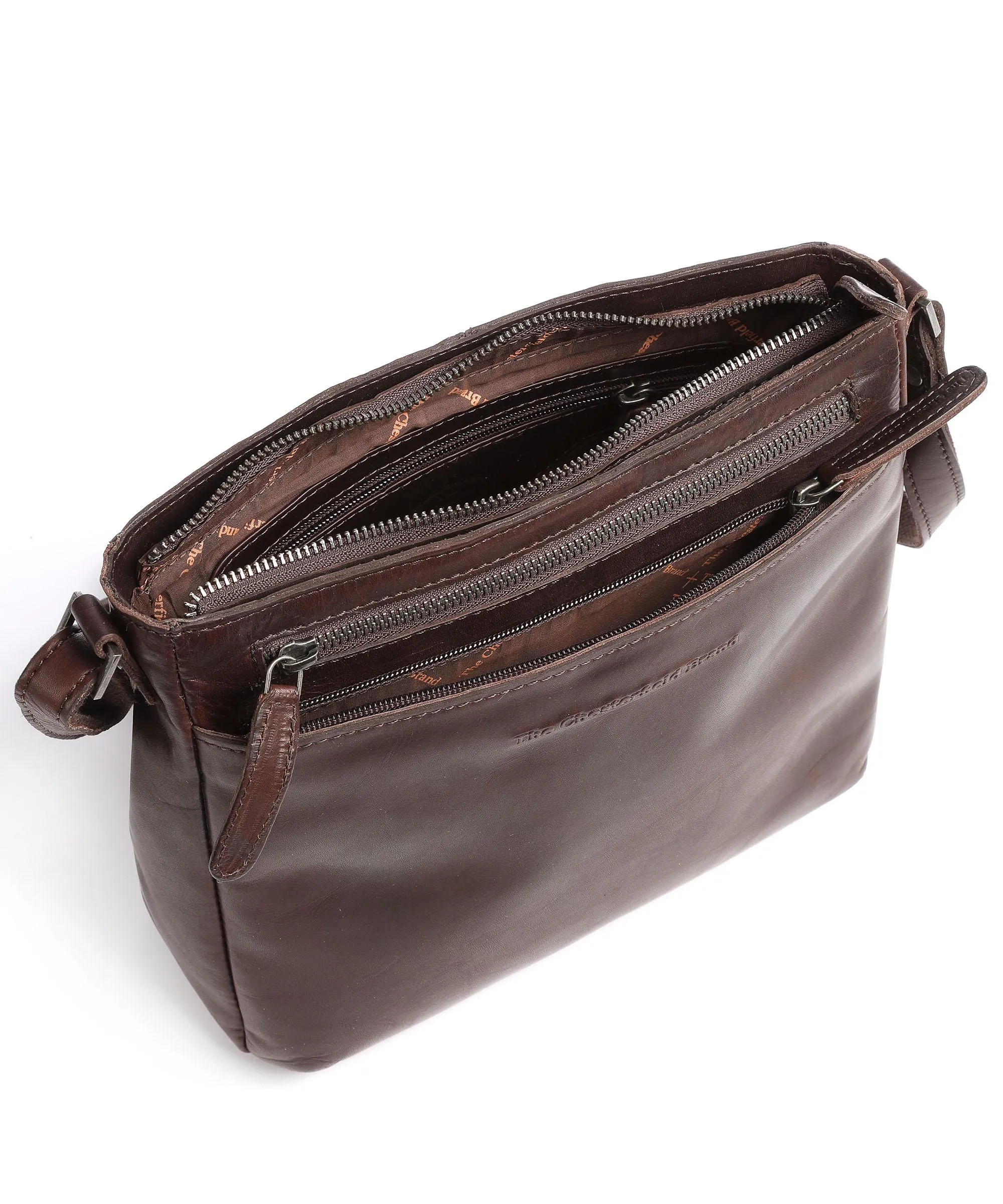  The Chesterfield Brand Mumbai Borsa a tracolla pelle bovina marrone  