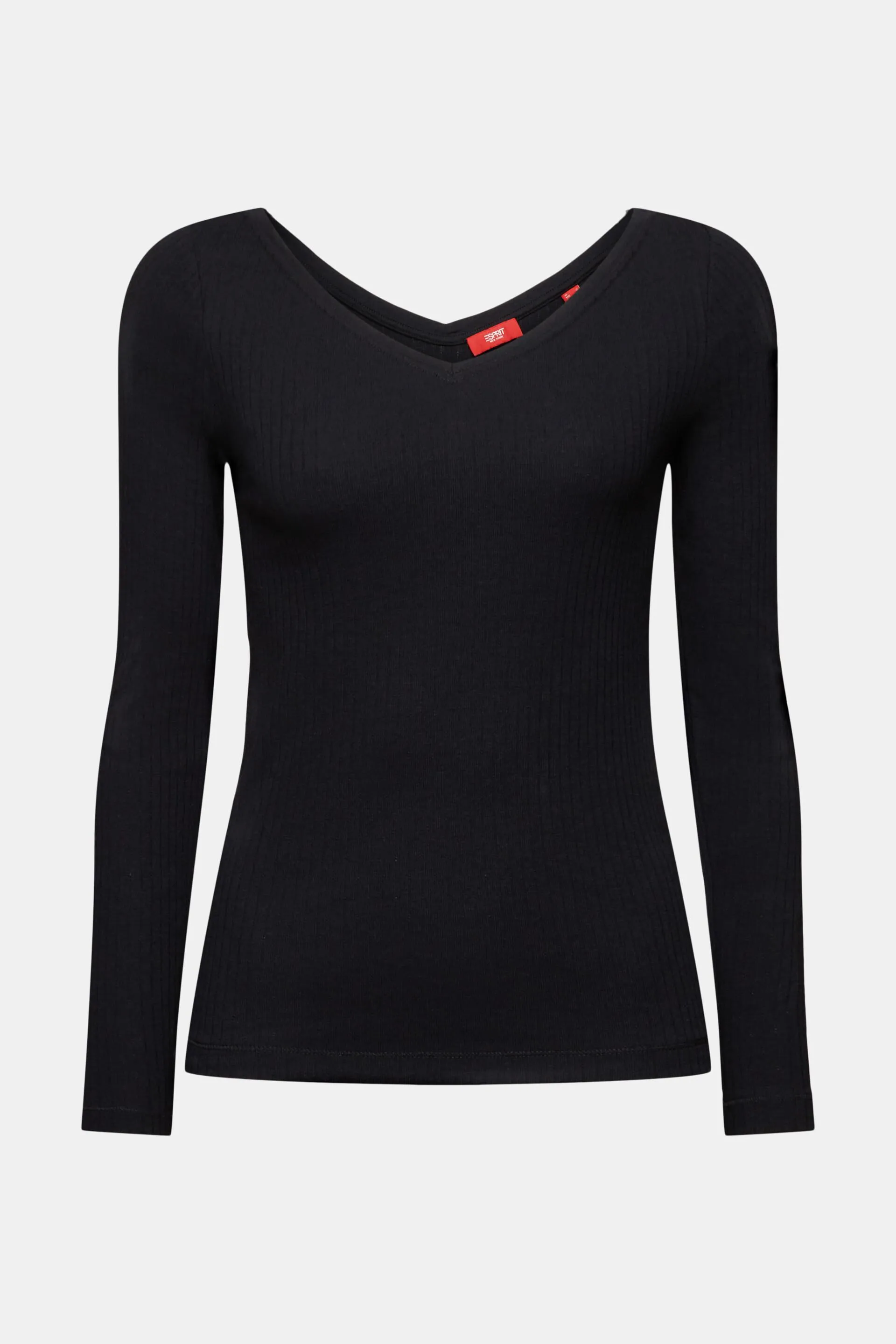 Top a pointelle con scollo a V