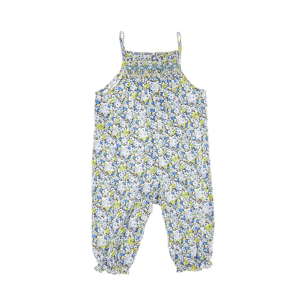 Tuta in cotone floreale
