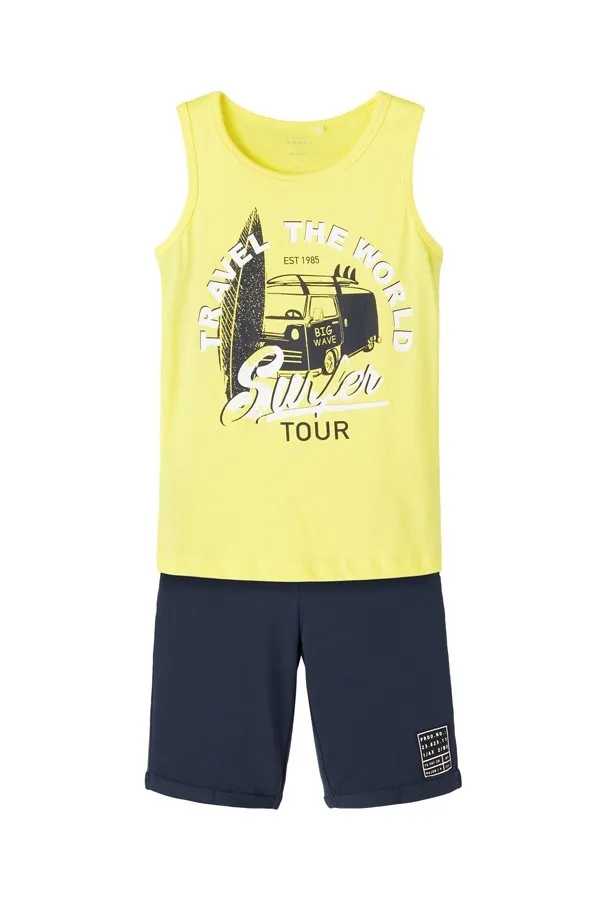 Twin set Bambino Name It Giallo e Blu 