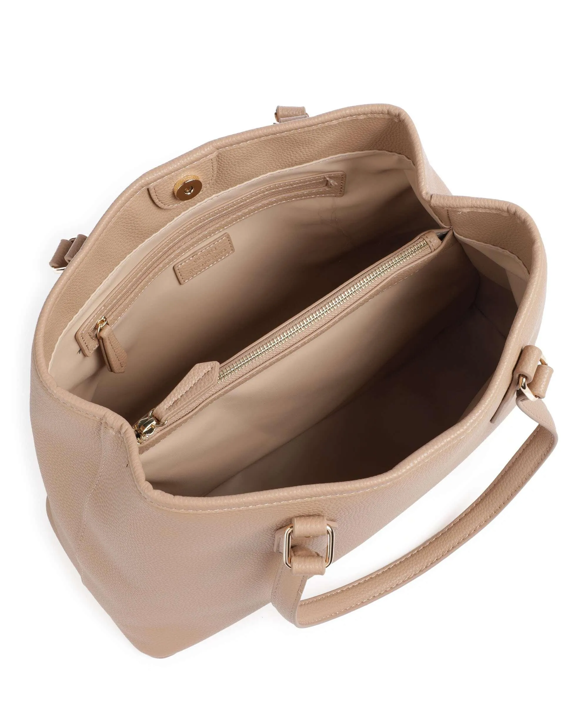  Valentino Bags Brixton Borsa shopper pelle sintetica beige  