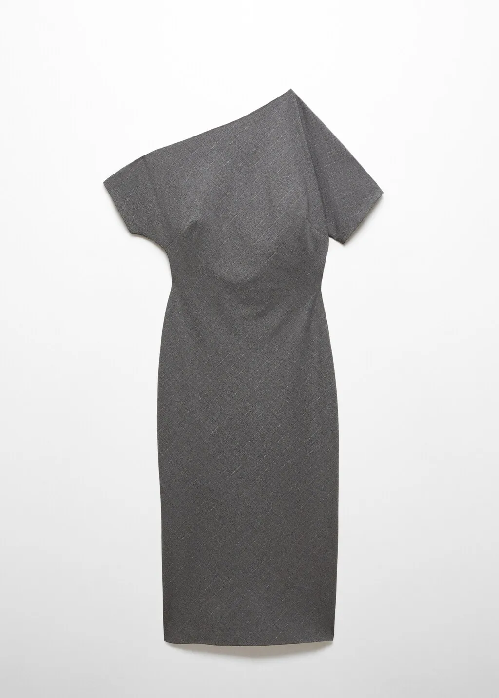 Vestito asimmetrico spacco laterale