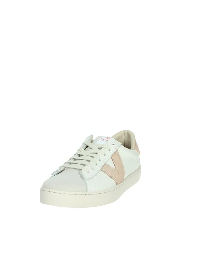 VICTORIA  SNEAKERS BASSA 1126142 BIANCO/ROSA