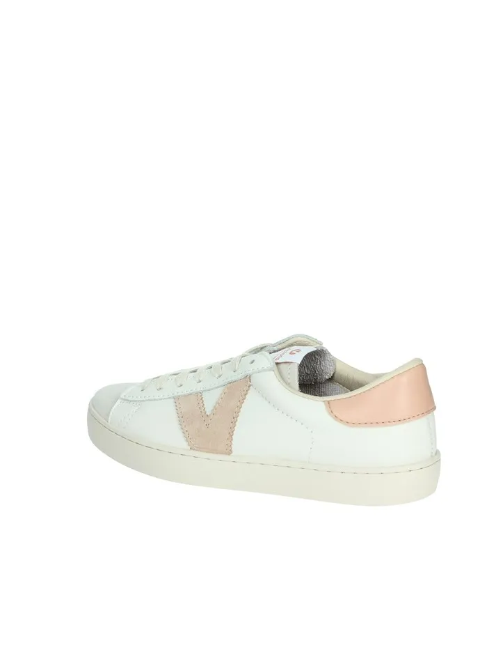 VICTORIA  SNEAKERS BASSA 1126142 BIANCO/ROSA
