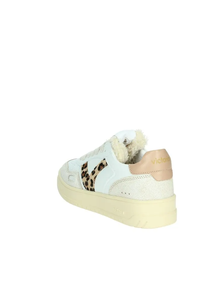 VICTORIA  SNEAKERS BASSA 1257124 BIANCO/CUOIO