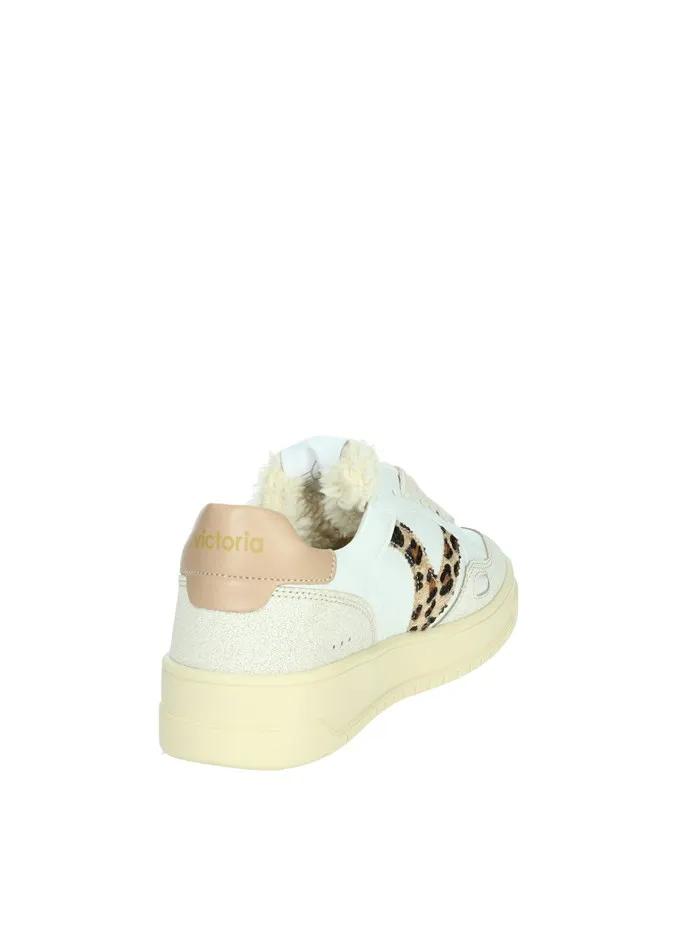 VICTORIA  SNEAKERS BASSA 1257124 BIANCO/CUOIO