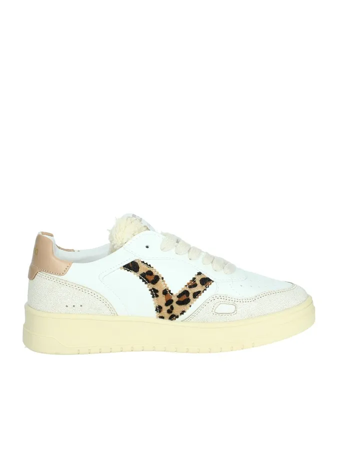 VICTORIA  SNEAKERS BASSA 1257124 BIANCO/CUOIO
