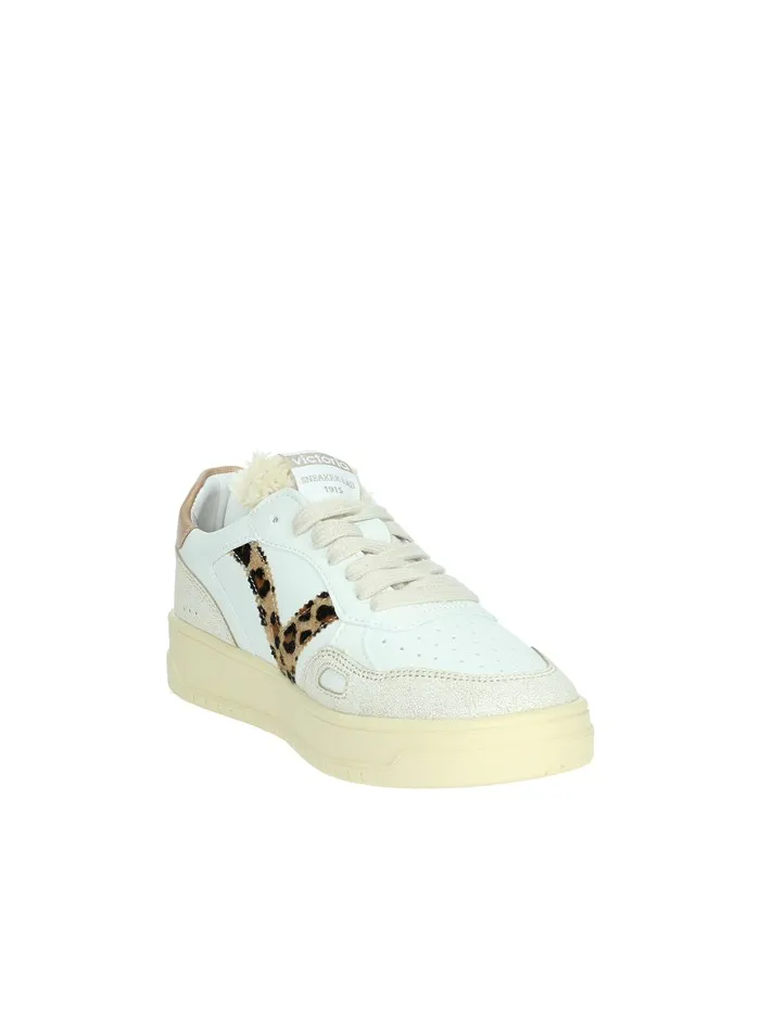 VICTORIA  SNEAKERS BASSA 1257124 BIANCO/CUOIO